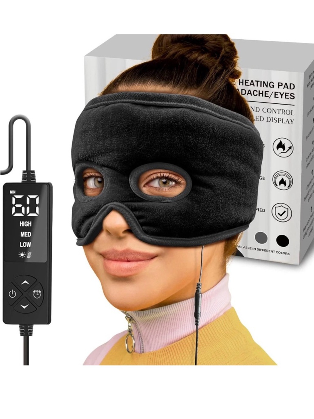 Face heating pad for sinuses headache eyes new